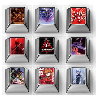 EVA系列键帽锌合金夜魔改装87机械键盘个性金属滴胶回车键帽