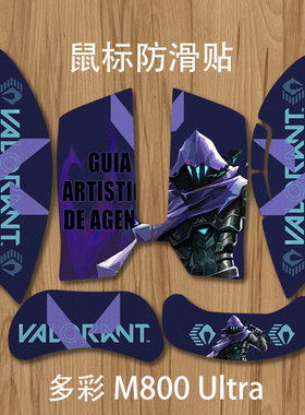 诗图鲨防滑贴适用多彩M800Ultra菱纹防滑吸汗耿鬼海贼王全包贴纸