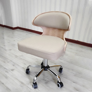 时尚 木质实木小巧椅子收银升降椅家用凳子靠背旋转舒适设计电脑椅