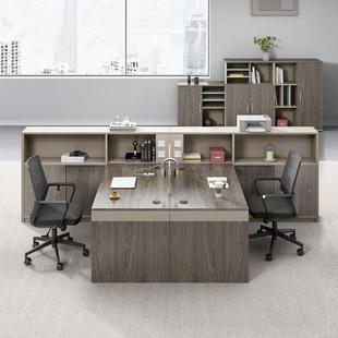 双人职员办公桌椅组合员工位卡座简约现代财务办公桌子办公室家具