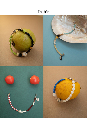 Tretar 琉璃天然石串珠手链 磁吸搭扣 小众设计首饰