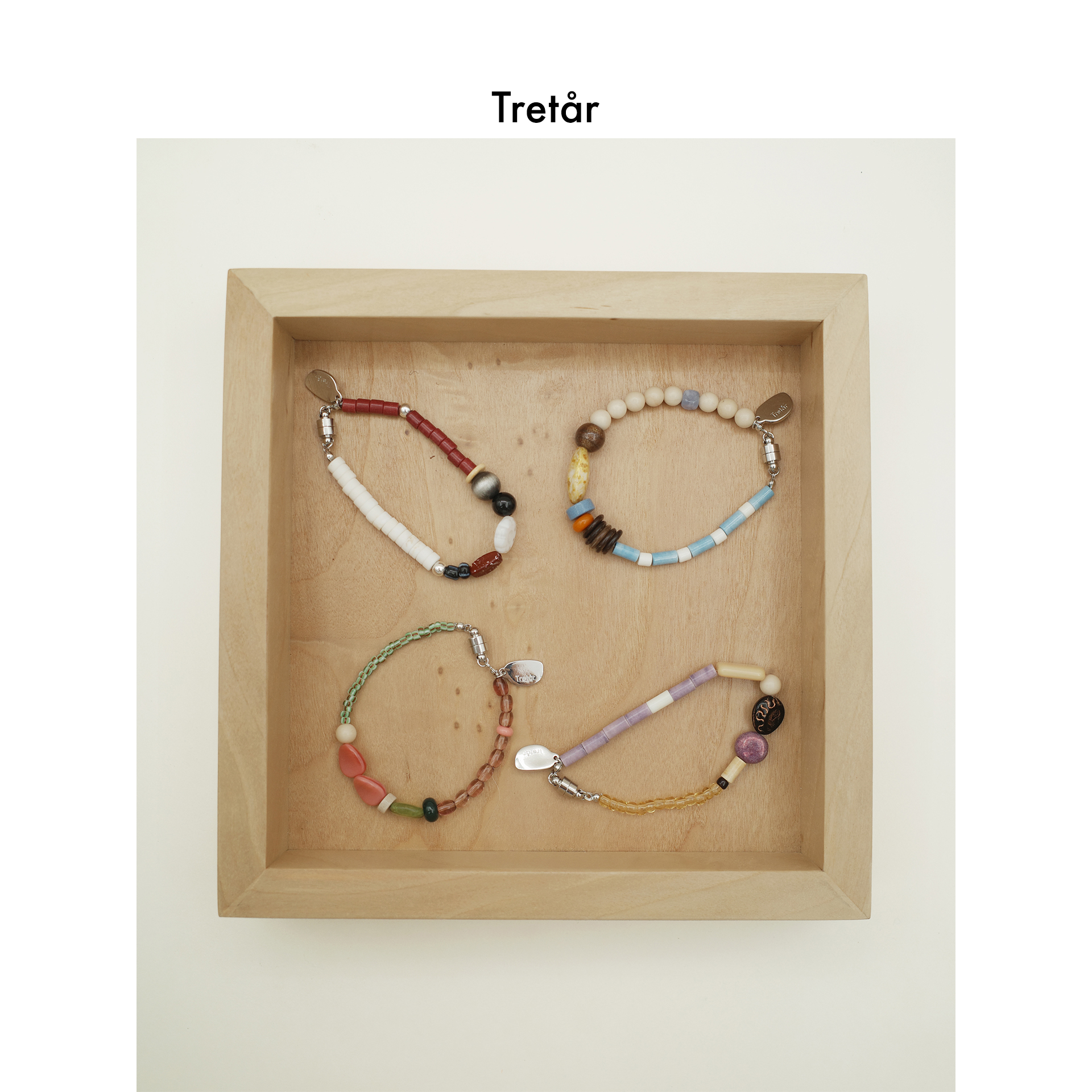 Tretar 琉璃天然石串珠手链 磁吸搭扣 小众设计首饰