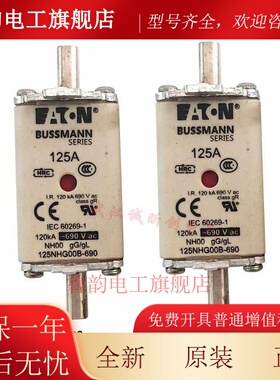 bussmann保险丝100/125NHG00B 160NH00G-690V 100A 125A160A NH00