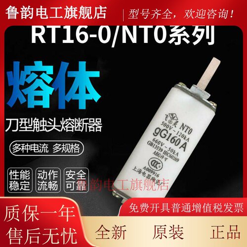 熔断器熔芯NT0陶瓷保险丝RT16-0 Gg32A40A50A63A80A100A125A160A