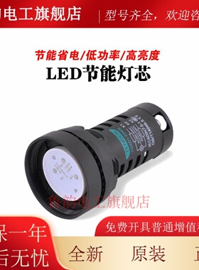 TENGEN天正 TGAD1-22WS双色指示灯信号灯 LED灯红绿220V 开孔22