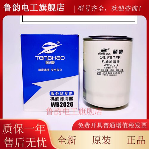 WB202G机油滤芯 适配江淮帅铃骏铃威铃Z20070019C 扬柴1000395855