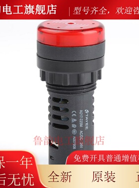 上海天逸TAYEE AD17-22SM/24V/220V红色闪光蜂鸣器指示灯原装正品