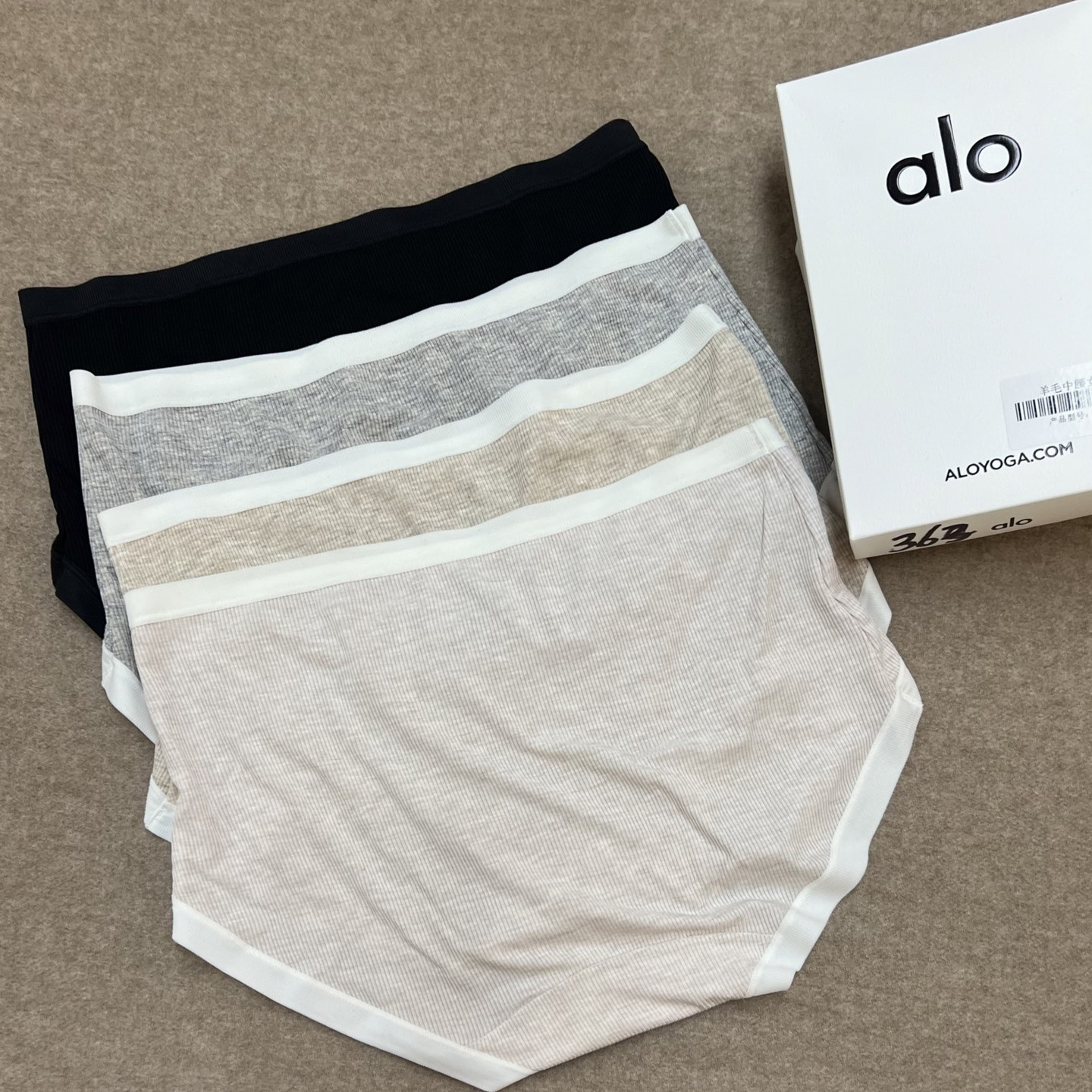 2025新款alo羊毛超舒适中高腰女内裤