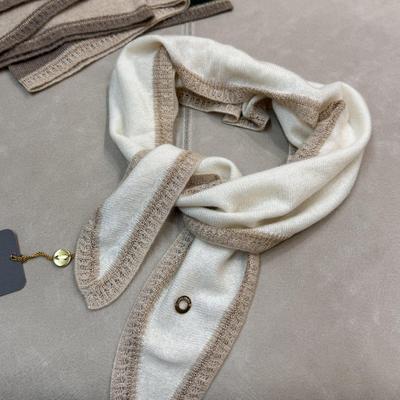 LP女士金丝条边小三角巾保暖围脖