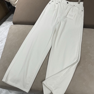 超柔软抓毛阔腿裤 ROW女士白色休闲时尚 THE 2025新款