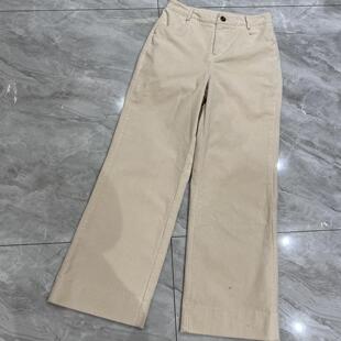 意大利BC高品质灯芯绒直筒裤简约纯色百搭显瘦显长腿秋冬