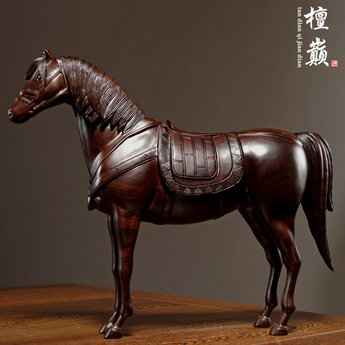 实木雕刻摆件家居客厅工艺礼品