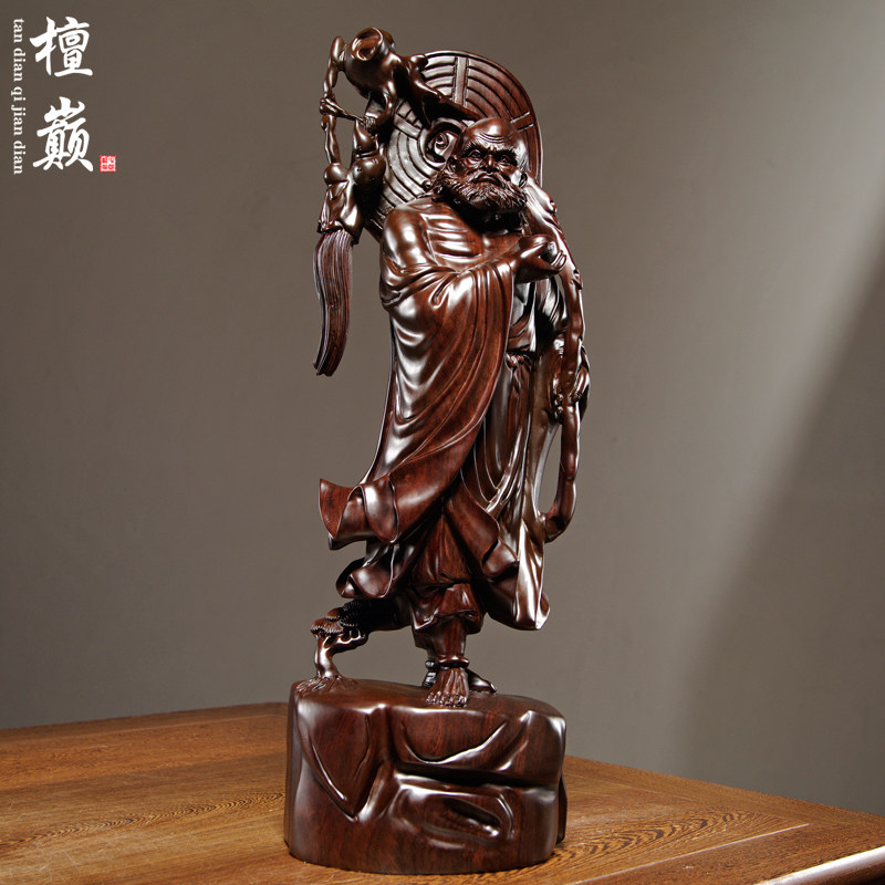 黑檀木雕刻家居客厅禅意风工艺品