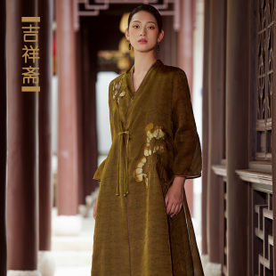 吉祥斋女装 露芙蓉纱衣吊带裙