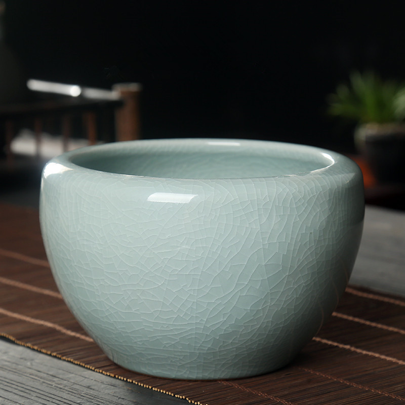 哥窑大号茶洗陶瓷家用茶渣缸功夫茶具配件水洗茶杯盆小号水盂笔洗,餐饮具,茶道/零配,淘宝优惠券,粉丝福利购,淘宝优惠卷