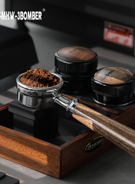 轰炸机MHW无底手柄 51/54/58mm意式萃取手柄咖啡机改装木把手辣妈