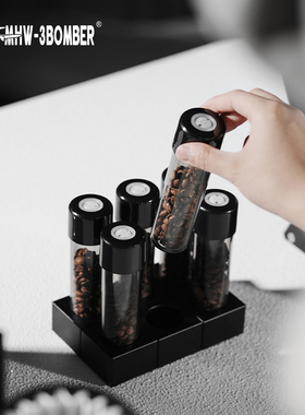 MHW轰炸机能量瓶磁吸小方块 咖啡豆密封罐食品级分装便携小容量