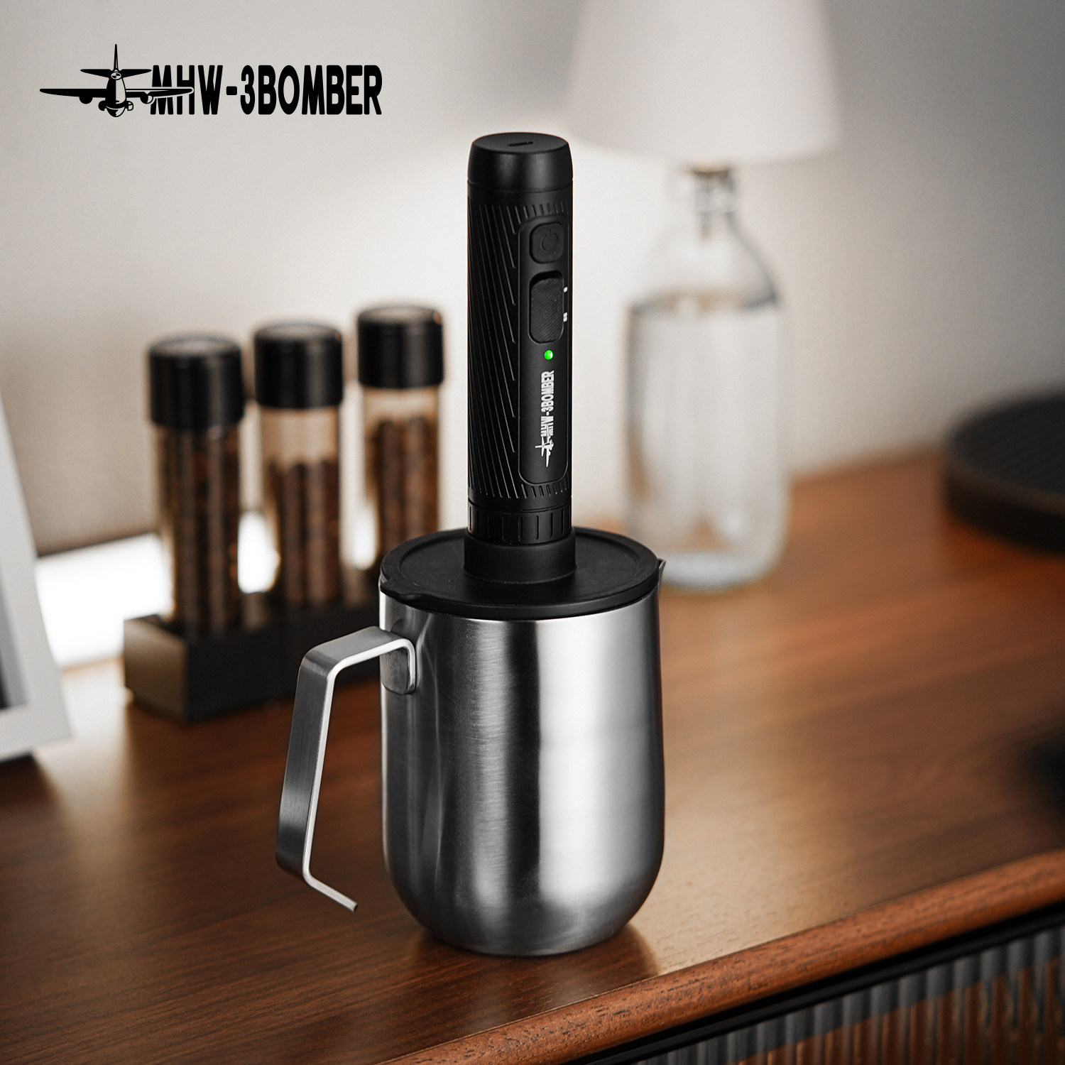 轰炸机MHW魔术师手持电动打奶泡器咖啡拉花自动发泡打蛋清搅拌器,餐饮具,打奶器,淘宝优惠券,粉丝福利购,淘宝优惠卷