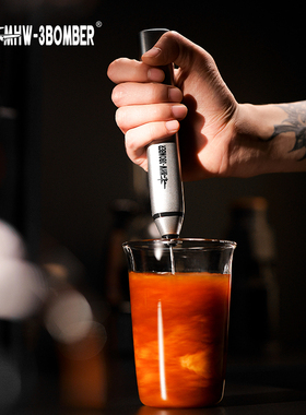 轰炸机MHW电动奶泡器 咖啡拉花自动打奶泡器手持奶泡打发器搅拌器