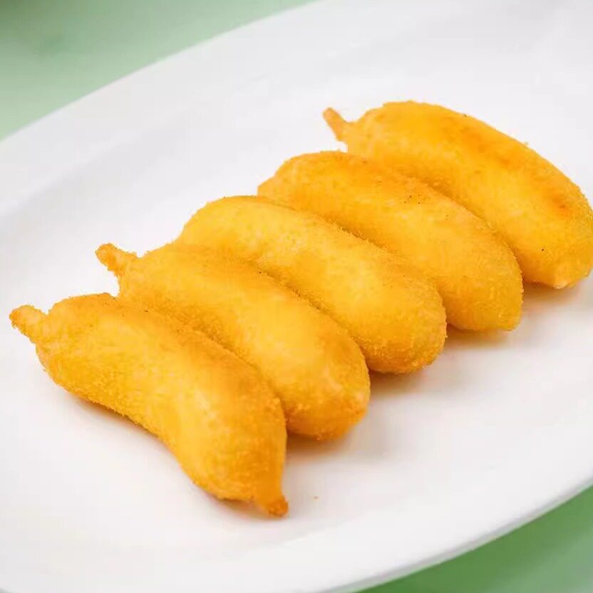 脆皮香蕉油炸食品早餐半成品家用酥皮香蕉美味小吃甜品