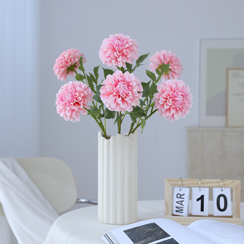 大丽花菊客厅绢花仿真花摆设