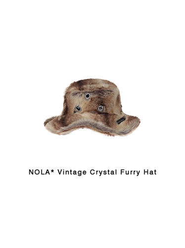 NOLA*VintageCrystalFurry帽子