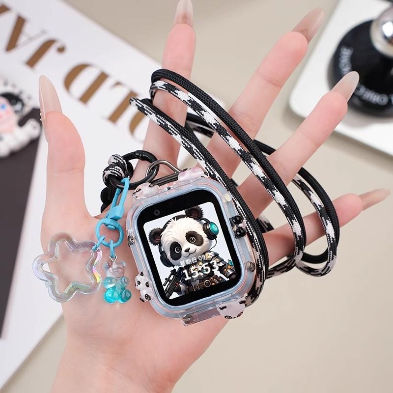 适用米兔儿童手表挂脖套4C/5C/6C/C7A/7A外壳6X保护套7X吊绳表链