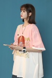 XZ-230-1T23清凉一夏中性风宽松全棉扎染渐变休闲短袖T恤P45控58，男装T恤，星座230-1