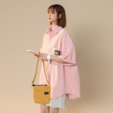 XZ-230-1CS208小香风中性高品质水洗棉邹休闲短袖衬衫P35控48货足，男装T恤，星座230-1