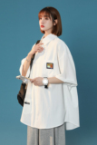 XZ-230-1CS208小香风中性高品质水洗棉邹休闲短袖衬衫P35控48货足，男装T恤，星座230-1