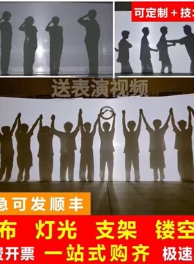 影子舞幕布皮影毕业季年会投影布