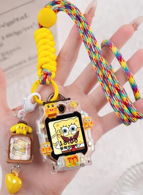 适用小天才W2027AC儿童手表表带Z10挂脖绳Z9/Z8/Z7/Z6A保护壳套Z5