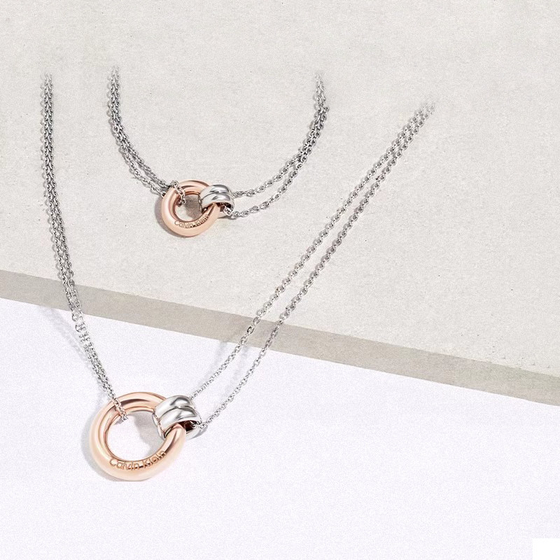 【明星同款】CalvinKlein官方正品CK幸运环项链女手链送女友礼物