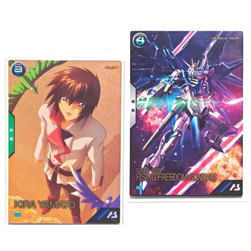 万代日版高达seed剧场版卡牌  基拉自由 阿斯拉魔蟹 飞鸟命运