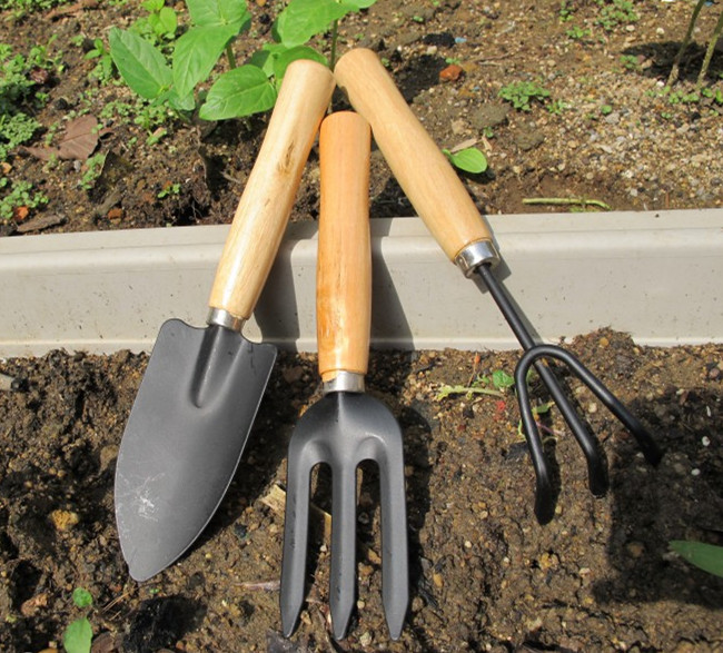 三件套 铲子耙移植工具 园艺用品 家用盆栽养花种菜松土工具