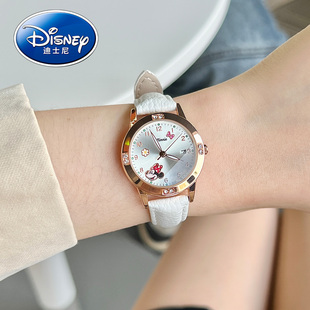 迪士尼儿童手表女孩只看时间女童电子可爱防水初中小学生2025新款