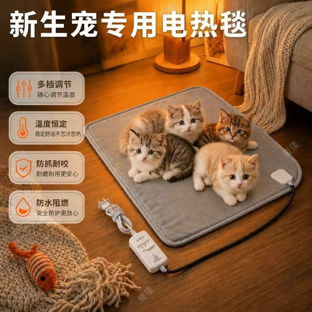 猫狗防水防咬恒温电热垫
