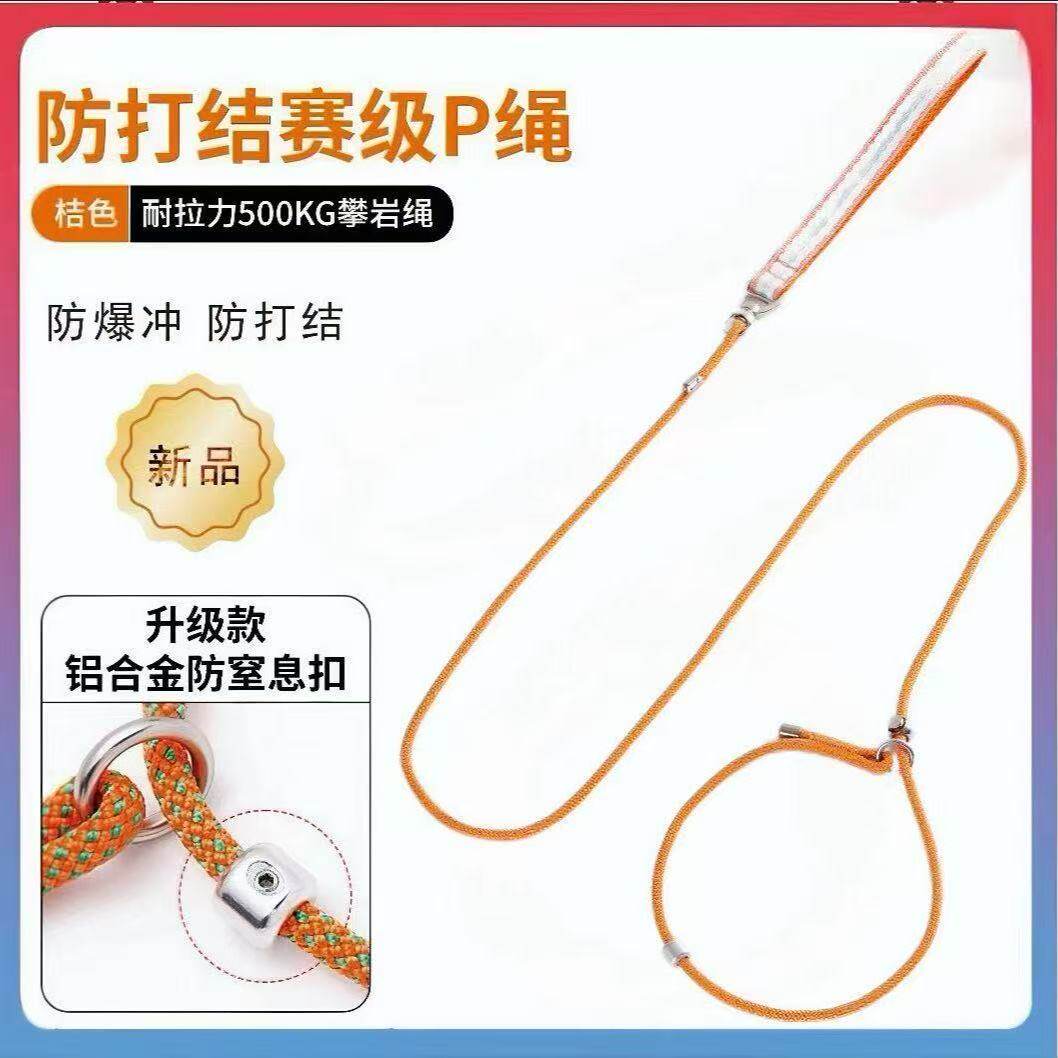 p链p绳狗狗牵引绳一体链子小中大型犬专业训犬防爆冲防打结金毛犬