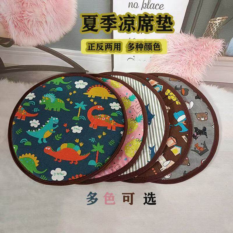 夏天凉垫圆形宠物降温藤席猫咪凉席圆形狗狗睡垫大中小型宠物用品