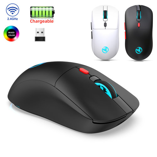 HXSJ T20无线2.4G鼠标内置650毫安充电电池3600dpI