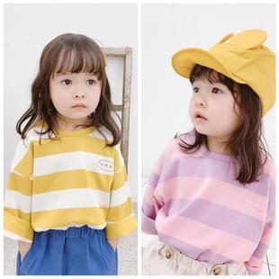 2027秋款童装新品 女童韩版秋季T恤打底衫 湖州织里童装