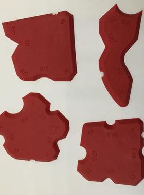 新款五金工具瓷砖美缝施工工具 多角度红色玻璃铲胶器套装定制