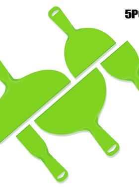 5件套塑料油灰刀套装绿色柔性填充刀贴花墙纸烤漆墙汽车油灰定制