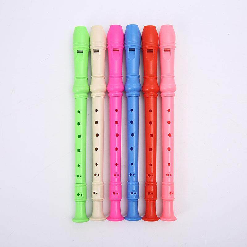 新款彩色竖笛可吹响6孔儿童笛子幼儿园8孔发声玩具早教音乐乐器定