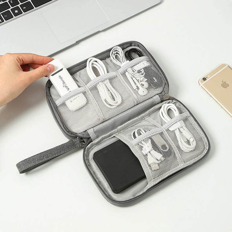 MULTI-FUNCTION DATA CABLE STORAGE BAG MOBILE PHONE DIGITAL ACCESSORIES FINISHING BAG TRAVEL PORTABLE HEADPHONES U DISK PROTECTIVE CASE
