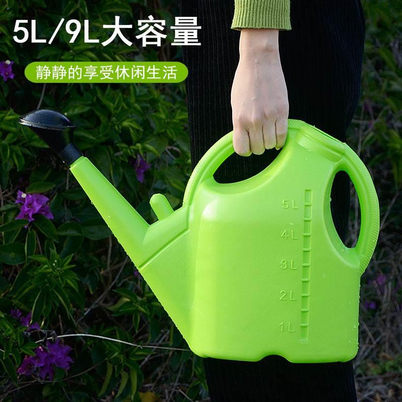 5L洒水壶大容量加厚浇花特大号喷壶家用长嘴浇水壶种菜养花淋水桶