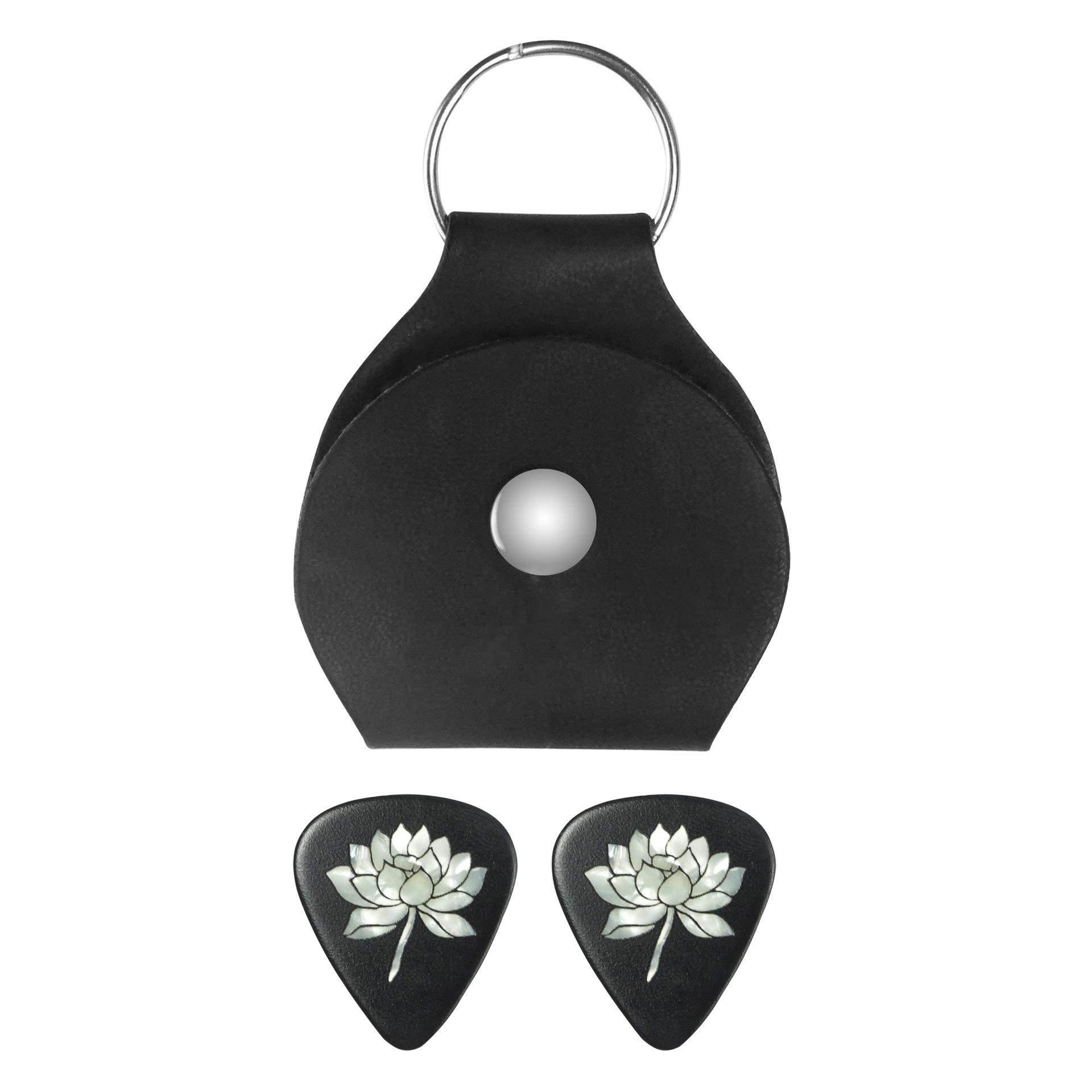 吉他拨片蓝莲花吉他拨片仿白贝效果赛璐璐吉他拨片配拨片包定制