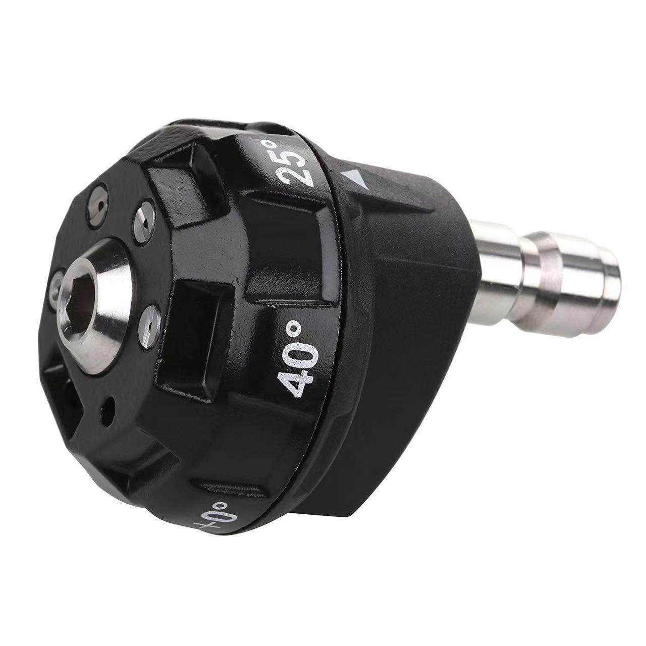 高压洗车水枪喷头不锈钢多功能喷嘴1/4快插快接清洗机家用喷枪头