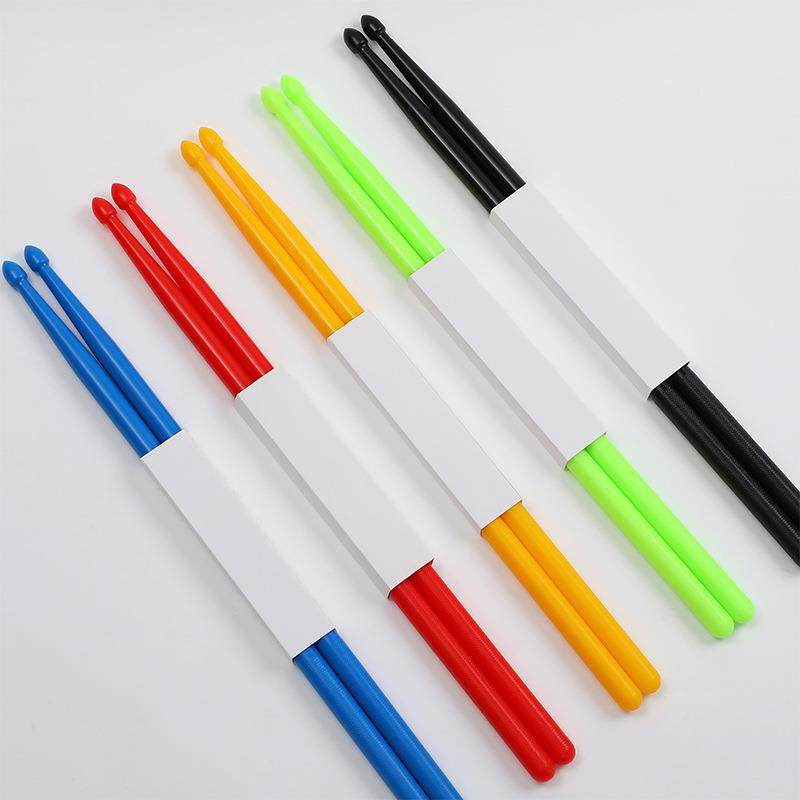 架子鼓鼓棒尼龙彩色鼓锤爵士鼓锤架子鼓配件舞台演出用5A鼓棒定制