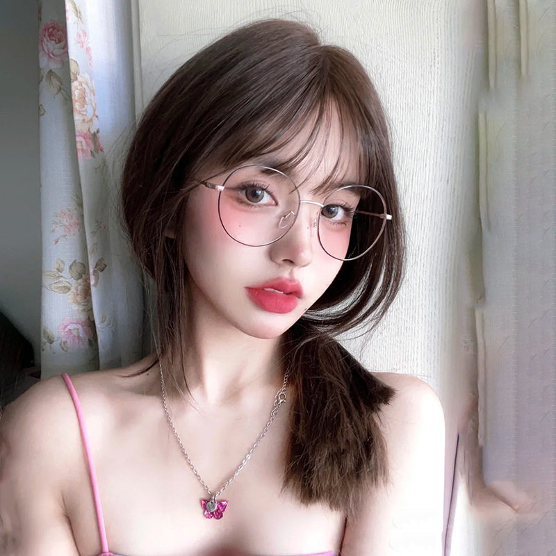 假发女生短发自然全头套式长发适合圆脸发型义乌制霸嘴甜假发